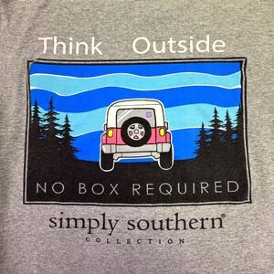 Simply Southern Shirt Adult‎ Small Outdoors Adventure Gorpcore Athleisure Jeep
